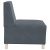 Sofa Fotel Ciemnoszary 55 cm Aksamit