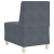 Sofa Fotel Ciemnoszary 55 cm Aksamit