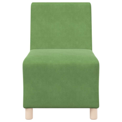 Sofa Fotel Jasnozielony 55 cm Aksamit