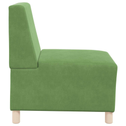 Sofa Fotel Jasnozielony 55 cm Aksamit