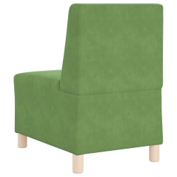 Sofa Fotel Jasnozielony 55 cm Aksamit