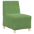 Sofa Fotel Jasnozielony 55 cm Aksamit