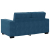 Sofa 2-osobowa, niebieski, 120 cm, tapicerowana aksamitem