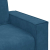 Sofa 2-osobowa, niebieski, 120 cm, tapicerowana aksamitem