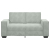 Sofa 2-osobowa, jasnoszara, 120 cm, tapicerowana aksamitem