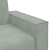Sofa 2-osobowa, jasnoszara, 120 cm, tapicerowana aksamitem
