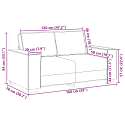 Sofa 2-osobowa, ciemnozielona, 120 cm, tapicerowana aksamitem