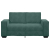 Sofa 2-osobowa, ciemnozielona, 120 cm, tapicerowana aksamitem