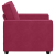 Sofa Fotel Wino Czerwone 59 cm Aksamit