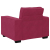 Sofa Fotel Wino Czerwone 59 cm Aksamit
