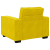 Sofa Fotel Żółty 59 cm Aksamit
