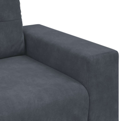 Sofa Fotel Ciemnoszary 59 cm Aksamit