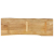 Blat stołu, 110x40x2,5 cm, naturalna krawędź, lite drewno mango