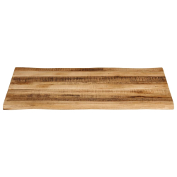 Blat stołu z naturalną krawędzią, 100x80x3,8 cm, drewno mango
