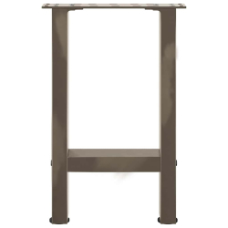 Nogi do stolika kawowego, naturalna stal, 2 szt., 38x(42-43) cm