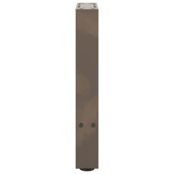 Nogi do stolika kawowego, naturalna stal, 2 szt., 38x(42-43) cm