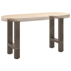 Nogi do stolika kawowego, naturalna stal, 2 szt., 38x(42-43) cm