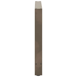 Nogi do stolika kawowego, naturalna stal, 2 szt., 100x(72-73)cm