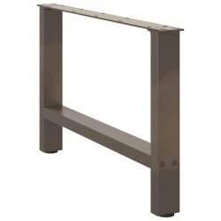 Nogi do stolika kawowego, naturalna stal, 2 szt., 70x(42-43) cm