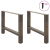 Nogi do stolika kawowego, naturalna stal, 2 szt., 70x(42-43) cm