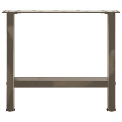 Nogi do stolika kawowego, naturalna stal, 2 szt., 60x(42-43) cm