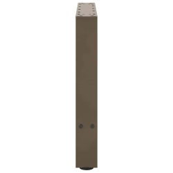 Nogi do stolika kawowego, naturalna stal, 2 szt., 60x(42-43) cm