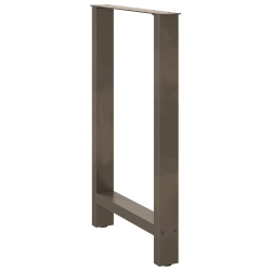Nogi do stolika kawowego, naturalna stal, 2 szt., 60x(90-91) cm