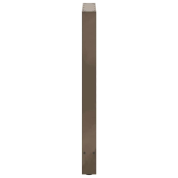Nogi do stolika kawowego, naturalna stal, 2 szt., 60x(90-91) cm
