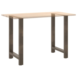 Nogi do stolika kawowego, naturalna stal, 2 szt., 60x(90-91) cm
