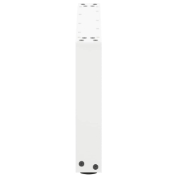 Nogi do stolika kawowego, 2 szt., białe, 60x(30-31) cm, stal