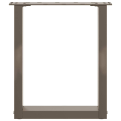 Nogi do stolika kawowego, 2 szt., naturalna stal, 38x(42-43) cm