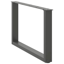 Nogi do stolika kawowego, 2 szt., antracyt, 60x(42-43) cm, stal