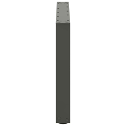 Nogi do stolika kawowego, 2 szt., antracyt, 60x(42-43) cm, stal