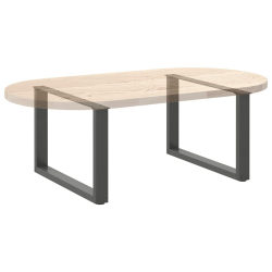 Nogi do stolika kawowego, 2 szt., antracyt, 60x(42-43) cm, stal