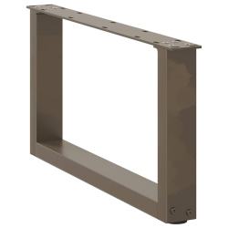 Nogi do stolika kawowego, 2 szt., naturalna stal, 60x(30-31) cm