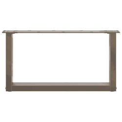 Nogi do stolika kawowego, 2 szt., naturalna stal, 60x(30-31) cm