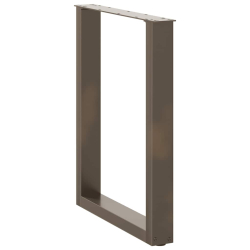 Nogi do stolika kawowego, 2 szt., naturalna stal, 60x(72-73) cm