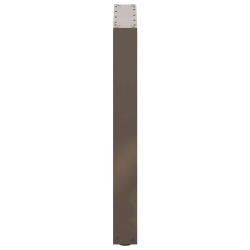Nogi do stolika kawowego, 2 szt., naturalna stal, 60x(72-73) cm