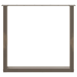 Nogi do stolika kawowego, 3 szt., naturalna stal, 90x(72-73) cm