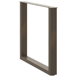 Nogi do stolika kawowego, 3 szt., naturalna stal, 80x(72-73) cm