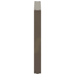 Nogi do stolika kawowego, 3 szt., naturalna stal, 80x(72-73) cm