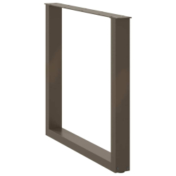 Nogi do stolika kawowego, 2 szt., naturalna stal, 90x(72-73) cm