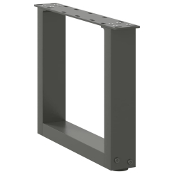 Nogi do stolika kawowego, 2 szt., antracyt, 40x(30-31) cm, stal
