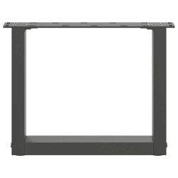Nogi do stolika kawowego, 2 szt., antracyt, 40x(30-31) cm, stal