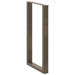 Nogi do stolika kawowego 2 szt. naturalna stal 60x(100-101) cm