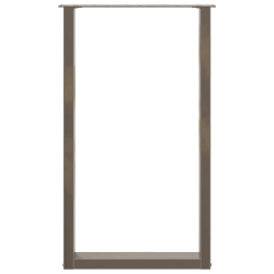 Nogi do stolika kawowego 2 szt. naturalna stal 60x(100-101) cm