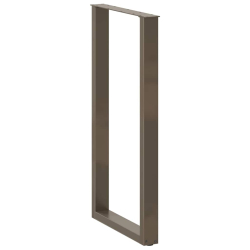 Nogi do stolika kawowego 2 szt. naturalna stal 60x(100-111) cm