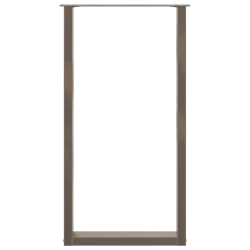 Nogi do stolika kawowego 2 szt. naturalna stal 60x(100-111) cm