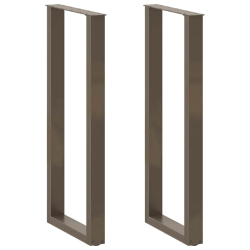 Nogi do stolika kawowego 2 szt. naturalna stal 50x(100-111) cm