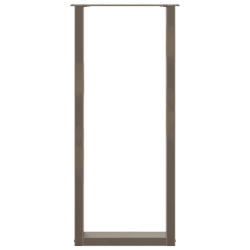 Nogi do stolika kawowego 2 szt. naturalna stal 50x(100-111) cm